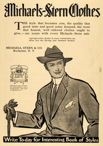1911 Ad Michaels Stern Company Suit Tailored Clothes - ORIGINAL ADVERTISING EM1