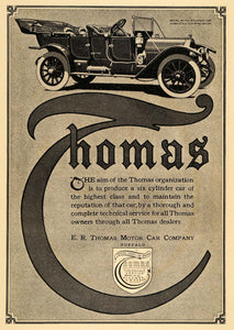 1911 Ad Model M Six Cylinder Thomas Motor Car Antique - ORIGINAL ADVERTISING EM1
