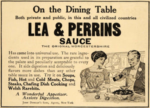1911 Ad Lea Perrins Sauce Bloody Mary Invention Heinz - ORIGINAL ADVERTISING EM1