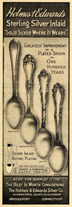 1911 Ad Holmes & Edwards Sterling Silver Plated Spoons - ORIGINAL EM1