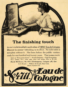 1913 Ad Eau De Cologne Perfume Women Mulhens Kropff - ORIGINAL ADVERTISING EM1