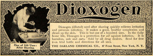 1911 Ad Dioxogen After Shaving Oakland Chemical Company - ORIGINAL EM1