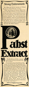 1902 Ad Pabst Brewing Malt Extract Women's Health Tonic - ORIGINAL EM2