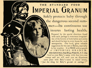 1902 Ad John Carle Imperial Granum Knight Baby Stephens - ORIGINAL EM2