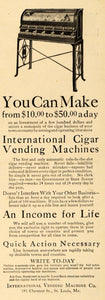 1909 Ad International Vending Machine Co. Cigar Vintage - ORIGINAL EM2