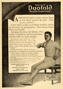 1909 Ad Duofold Health Underwear Co Health Underpants - ORIGINAL