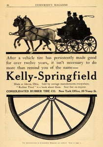 1908 Ad Consolidated Rubber Tire Springfield Horse - ORIGINAL ADVERTISING EM2