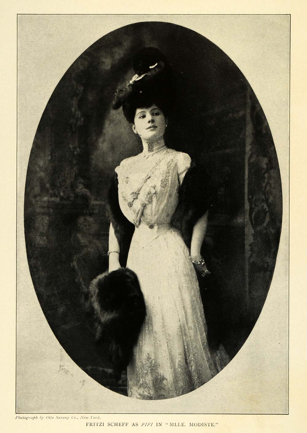 1906 Print Fritzi Scheff American Actress Singer Mlle Modiste Play Operetta EM2