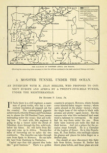 1901 Article Underwater Tunnel Connect Africa Europe Mediterranean EM2