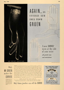 1938 Ad Gruen Curvex Wrist Watches Jewelers Pricing - ORIGINAL ADVERTISING ESQ1