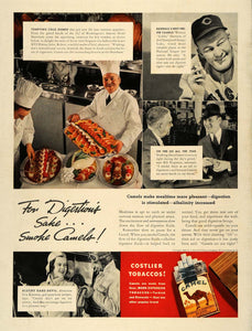 1936 Ad Camel Cigarettes Tobacco Hartnett Uva Kimmey - ORIGINAL ADVERTISING ESQ1
