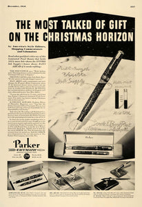 1936 Ad Parker Laminated Pearl Vacumatic Fountain Pen - ORIGINAL ESQ1