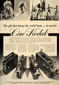 1936 Ad Eastman Cine-Kodak Eights Magazine "K" Models - ORIGINAL ESQ1