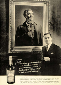 1936 Ad Park Tilford Private Stock Blend Rye Whiskey - ORIGINAL ADVERTISING ESQ1
