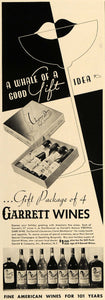 1937 Ad Garrett Wines Alcohol Virginia Claret Health - ORIGINAL ADVERTISING ESQ1