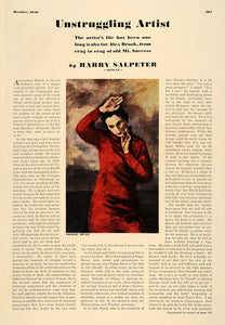1936 Article Salpeter Artist Nude Alex Brook Naked Art - ORIGINAL ESQ1