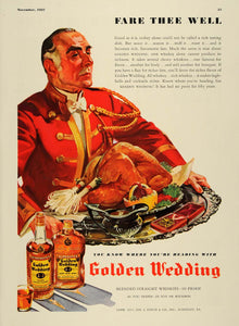 1937 Ad Golden Wedding Whiskey Rye Bourbon Jos S Finch - ORIGINAL ESQ2