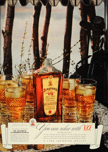 1937 Ad Seagram's V. O. Canadian Whisky Hendrick Duryea - ORIGINAL ESQ2