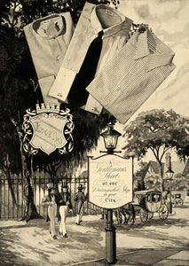 1937 Ad Excello Men's Dress Shirts Horse and Carriage - ORIGINAL ESQ3