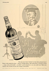 1937 Ad Teachers Highland Cream Blended Scotch Whiskey - ORIGINAL ESQ3