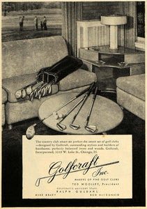 1947 Ad Golfcraft Inc. Golfing Country Club Sets IL - ORIGINAL ADVERTISING ESQ4