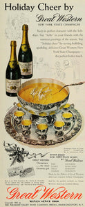1954 Ad Great Western Wine New York State Champagne - ORIGINAL ADVERTISING ESQ4