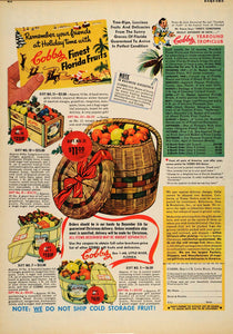 1947 Ad Cobbs Florida Fruit Produce Food Tropical Lemon - ORIGINAL ESQ4