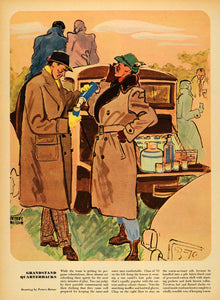 1947 Print Peters-Reiser Men Fashion Gloves Camel Coat - ORIGINAL ESQ4