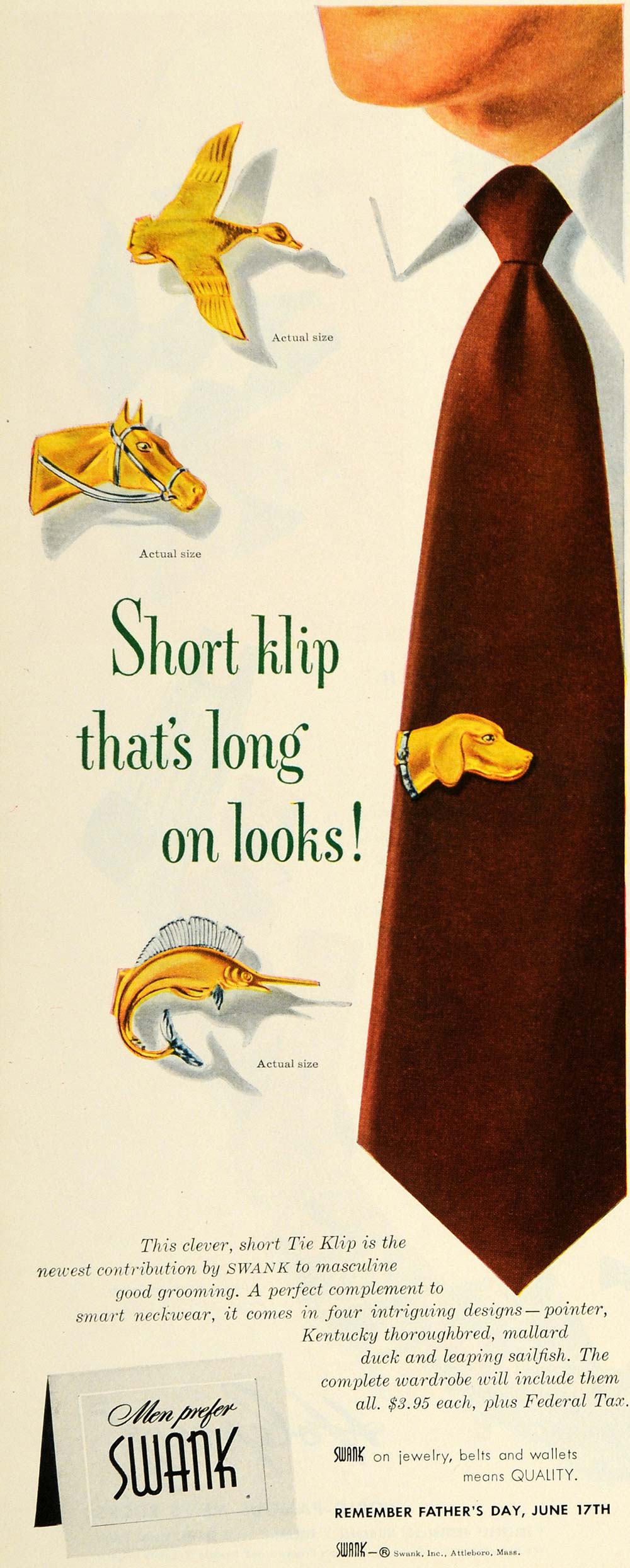 swank tie clip company