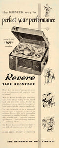 1951 Ad Revere Camera Tape Recorder Chicago Model T-100 - ORIGINAL ET2
