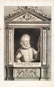 1721 Copper Engraving Portrait Child Ferdinandus Ferdinand IV King Romans EUM1