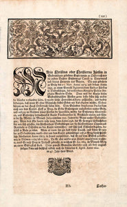 1721 Copper Engraving Portrait Archduchess Maria Christina Austria EUM1