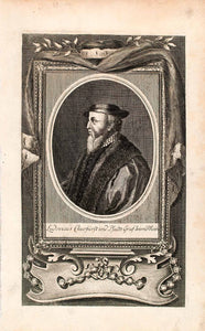 1721 Copper Engraving Portrait Louis VI Elector Palatine Wittelsbach EUM2