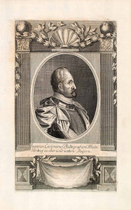 1721 Copper Engraving Portrait John Casimir Palatinate-Simmern German EUM2
