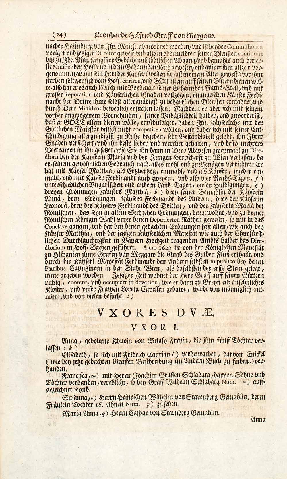 1722 Copper Engraving Leinhardt Hellsridt Graf von Meggaw European Nobility EUM4