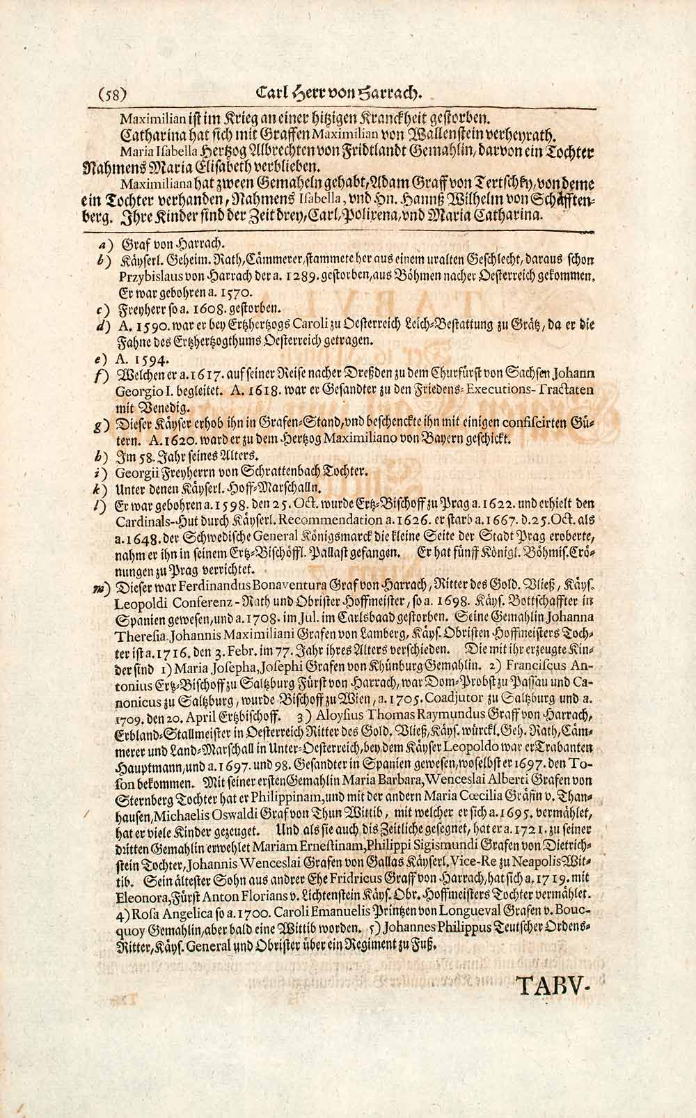 1722 Copper Engraving Count Carl Graf Von Harrach Portrait Habsburg Empire EUM4