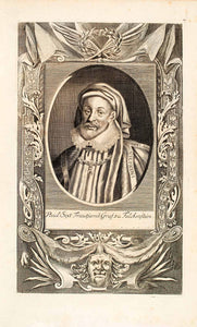 1722 Copper Engraving Count Paul Sixt Trautsamb Graf Zu Falkenstein Bavaria EUM4