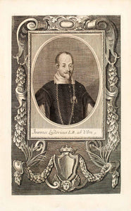 1722 Copper Engraving Johann Ludwig Von Ulm Joannes Ludovicus Portrait EUM4