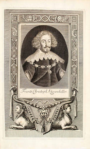 1722 Copper Engraving Frantz Christoph Khevenhiller Franz Khevenhuller EUM4