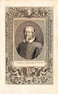 1722 Copper Engraving Anthoni Bischoff Wienn Anton Bishop Vienna Portrait EUM4