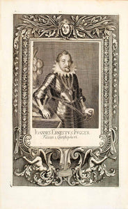 1722 Copper Engraving Ioannes Ernestus Fugger Filius I Chrisitophori EUM4