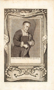 1722 Copper Engraving Julius Heinrich Herzog Von Sachsen Lauenburg Duke EUM5