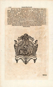 1722 Copper Engraving Portrait Hainrich Holcka Heinrich Graf Von Holcke EUM5