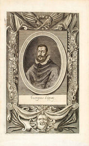 1722 Copper Engraving Portrait Georgus Georg Lippay Graf Von Zombor Hungary EUM5