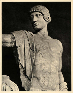 1943 Apollon Olympia Temple Zeus Sculpture Greece Art - ORIGINAL EUR1