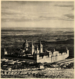 1943 Escorial Spain Espana Royalty King Monastery Monks - ORIGINAL EUR2