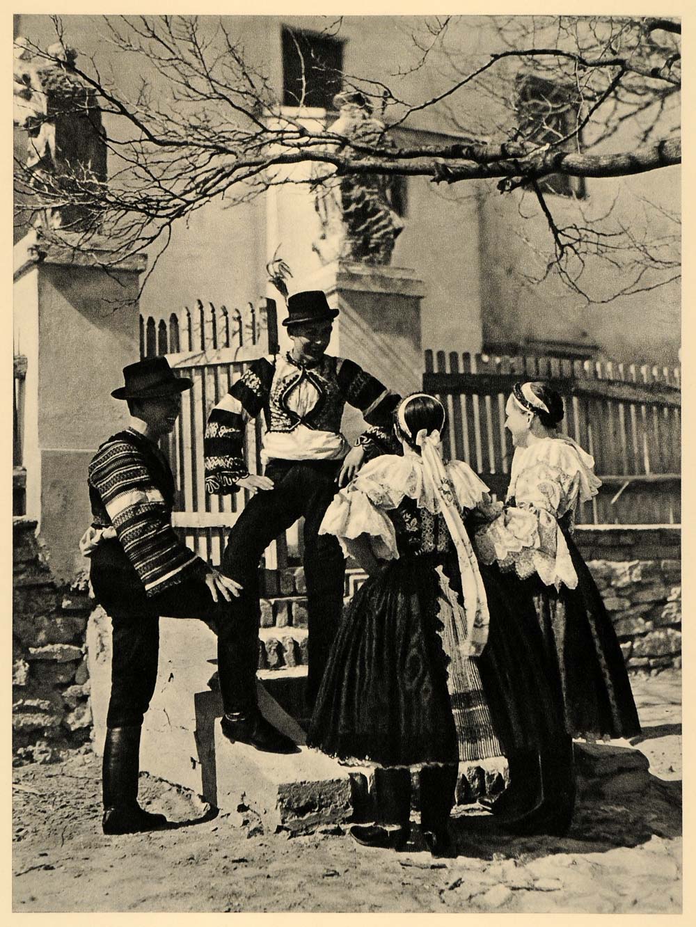 1943 Vesele Traditional Costume Outfit Slovakia Trnava - ORIGINAL EUR2