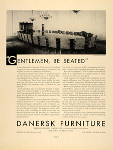 1931 Ad Erskine-Danforth Danersk Furniture Office - ORIGINAL ADVERTISING F1A