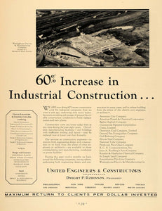 1931 Ad United Engineers Constructors Dwight P Robinson - ORIGINAL F1A