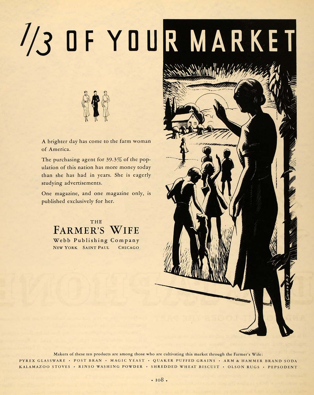 1933 Ad Farmer Wife Webb Publishing Magazine Products - ORIGINAL ADVERTISING F2A